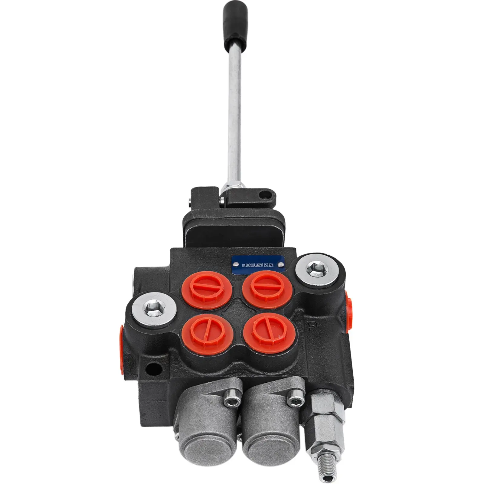 VEVOR Cast Iron Hydraulic Directional Control Valve, 2-Spool Hydraulic Joystick Valve, 11gpm Flow, Spring Return, Double Acting for Tractors, Loaders, Joystick Handle