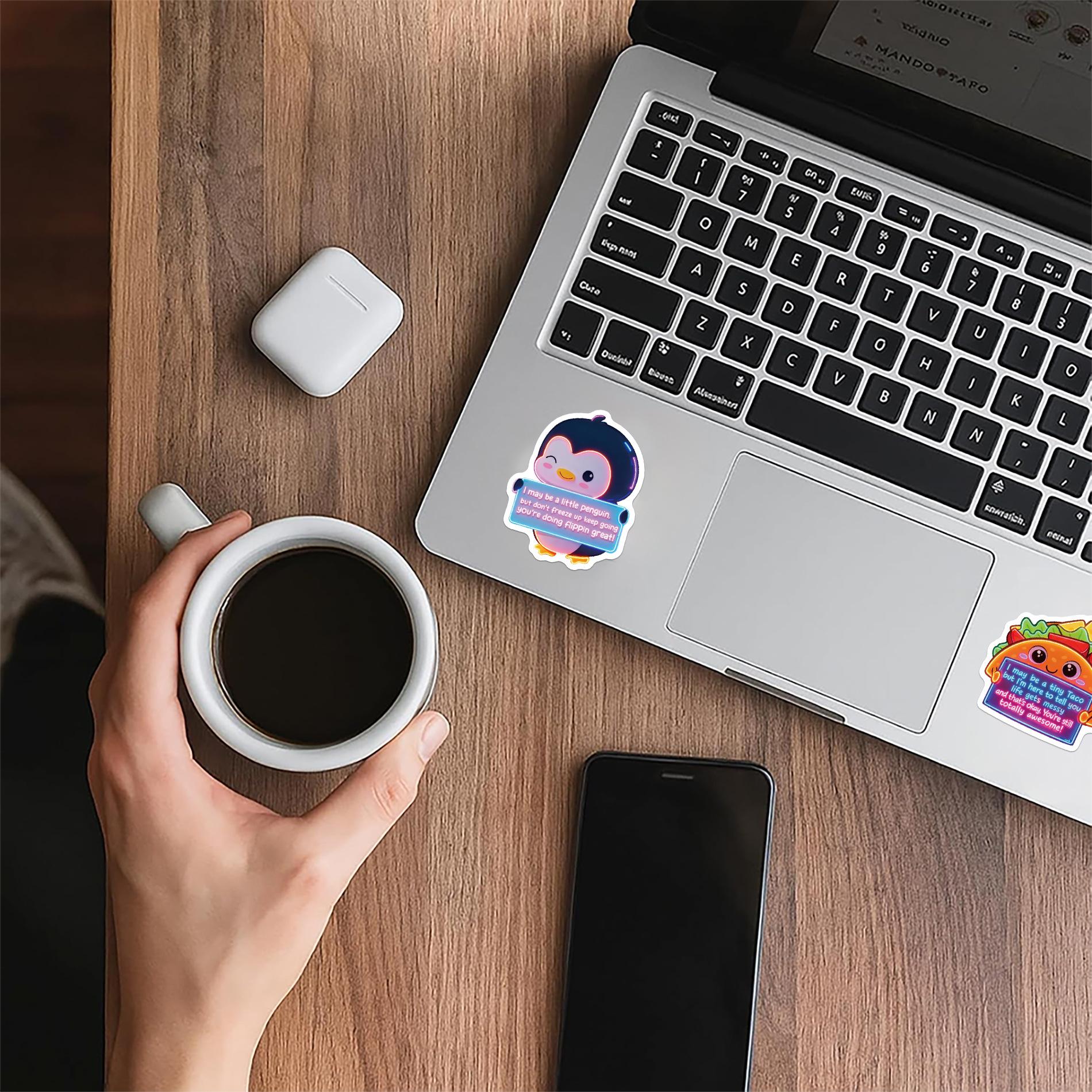 200Pcs Emotional Support Animal Stickers, Neon Funny Motivational Vinyl Decals Bulk for Laptop Water Bottle, Mental Health Inspirational Gifts for Teens Adults The ultimate mental health sticker haul!pure neon positivity to share with your besties!