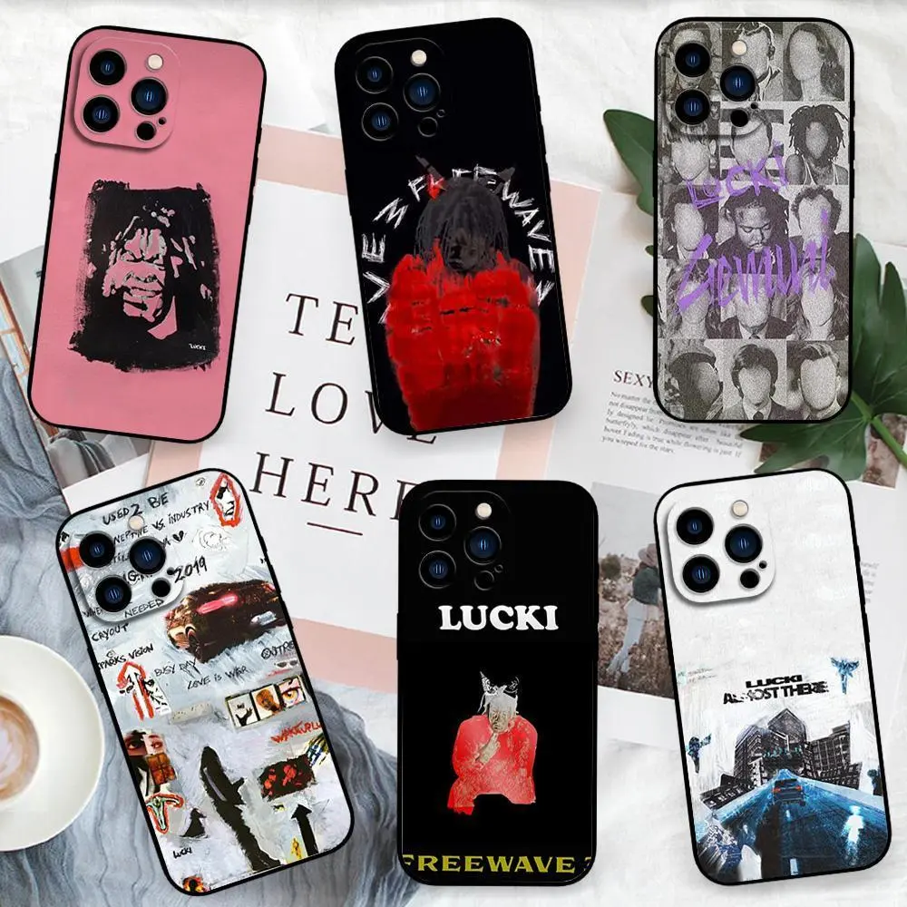 Rapper Lucki Gemini Phone Case For iPhone 11 12 13 14 15 16 17 Air Pro Max Plus & Samsung Galaxy S26 Ultra S25 S24 S23 S22 S21 Plus Black Soft Case Shell