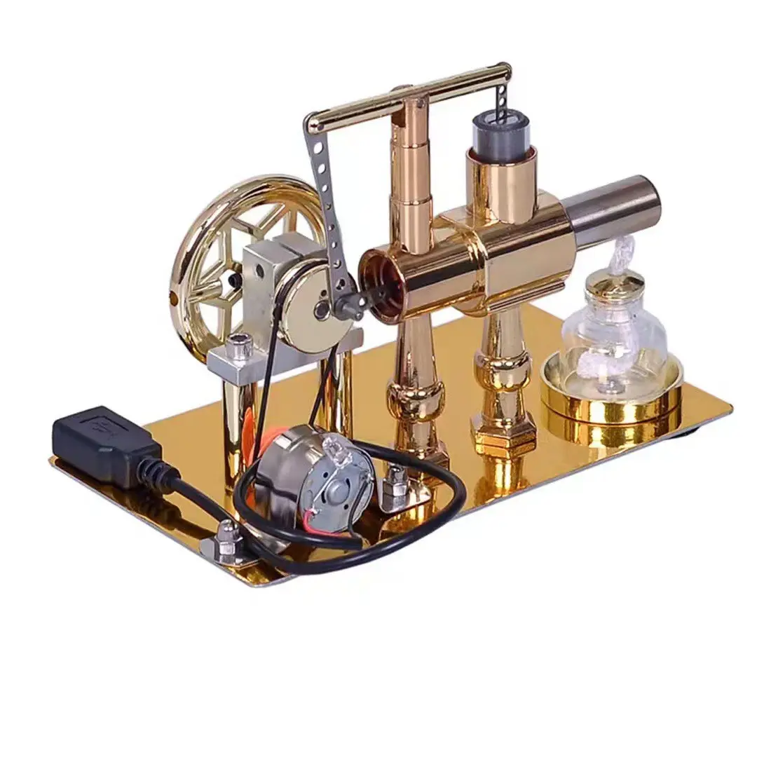 Sterling Steam Engine Physics Experiment Kit, Stirling Engine Model, Educational Science Model for Enthusiasts, Ideal Gift for Science Lovers
