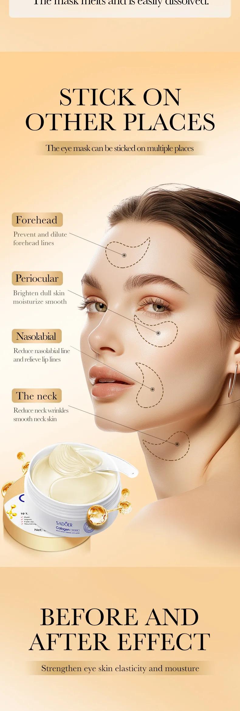 Hydrating Collagen Eye Mask - Firming & Smoothing Treatment for Refreshed Eyes