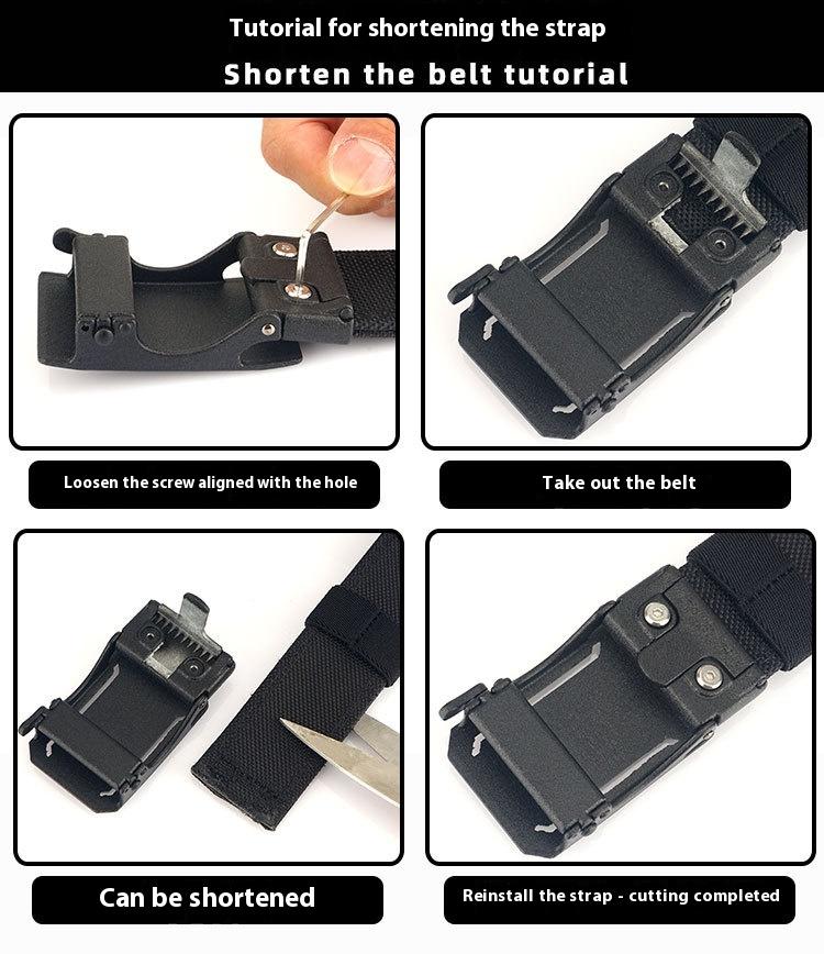 Belt 1.75" Stretch Ratchet Nylon Belt Reinforced Buckle Sport Belts CCW Belts, men's and women's tactical belt, outdoor hunting tactical belt, tactical automatic buckle men's belt