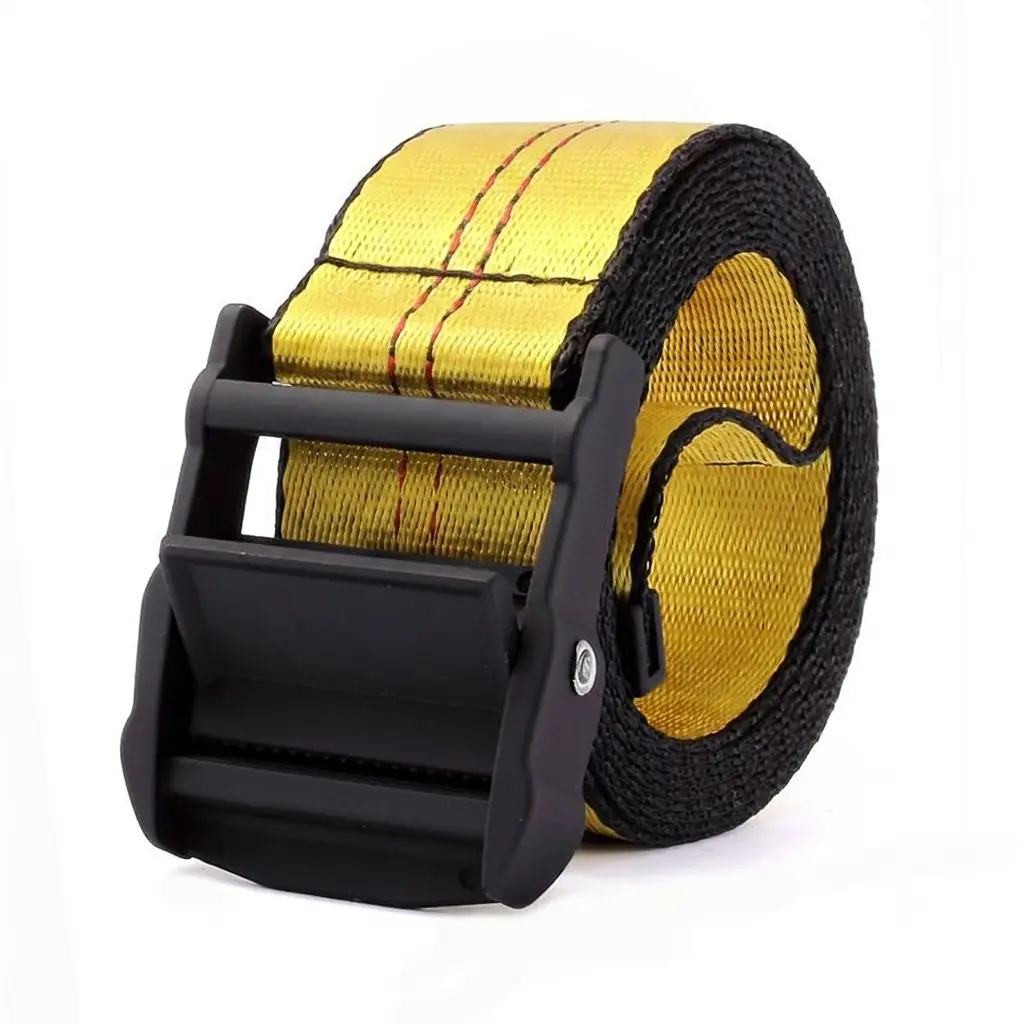 Industrial style canvas embroidered belt