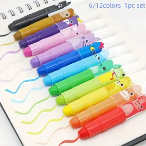 12 Large Washable Crayons for Kids and Adults, Non-Toxic Bright Colors, Perfect for Coloring, Drawing, Doodling, Art Supplies