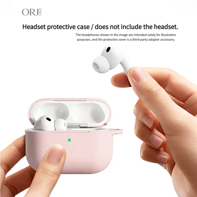 Soft Silicone Earbud Protective Case for AirPods 4 & AirPods Pro 3 - Flexible Anti-Drop Wireless Earphone Cover, Unisex Fashion Accessory, Leather-Sheepskin Handmade Christmas Themed with Keychain Necklace (Student Must-Have)