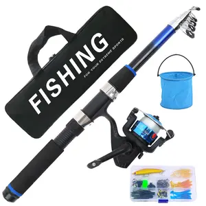 Lightweight Folding Fishing Rod Set, Fishing Rod Combo, Includes Reel, Lures, Line, Portable for Travel, Ideal for Urban Commuters and Outdoor Anglers, Fishing Equipment