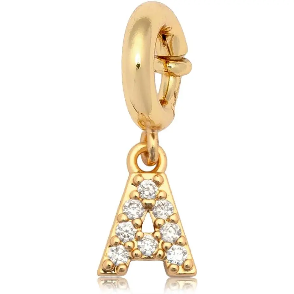 Initial Charm, Customizable Charm for Bracelets, Necklaces, Keychains &