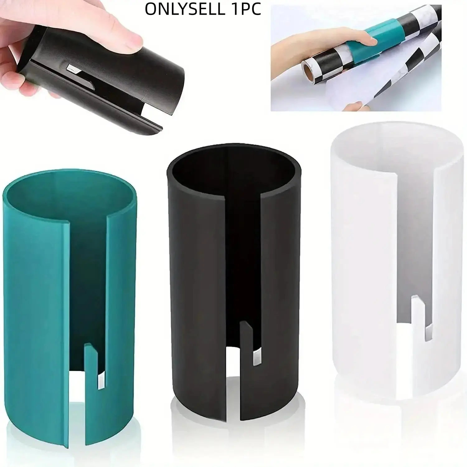 Portable Manual Round Cutter, High Precision Cutting Tool, Efficient Plastic Film & Gift Wrapping Slot Design, Battery-Free, Durable Material, Circle Cutters
