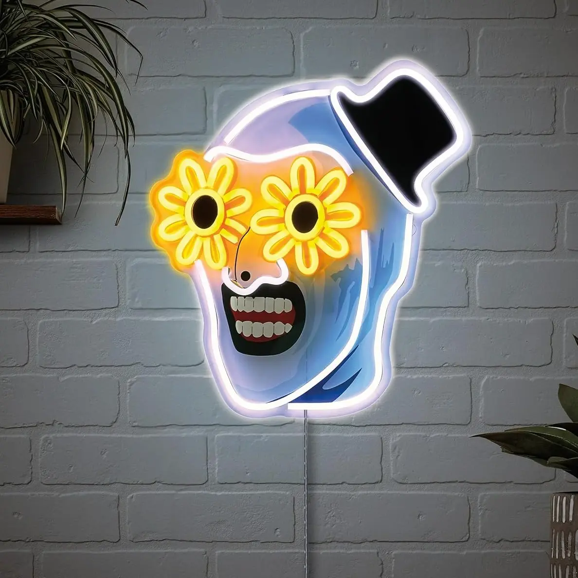 Fun LED Clown Neon Light—a creative, USB-powered wall decoration perfect for Halloween and Christmas. Ideal for bedrooms, studies, shops, bars, and parties, it also makes a great gift for the holiday season