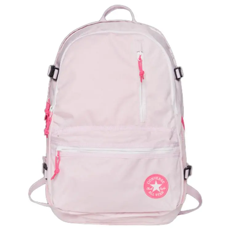 Converse Polyester Backpack for Men and Women – Casual Fashion Backpack in Sakura Pink