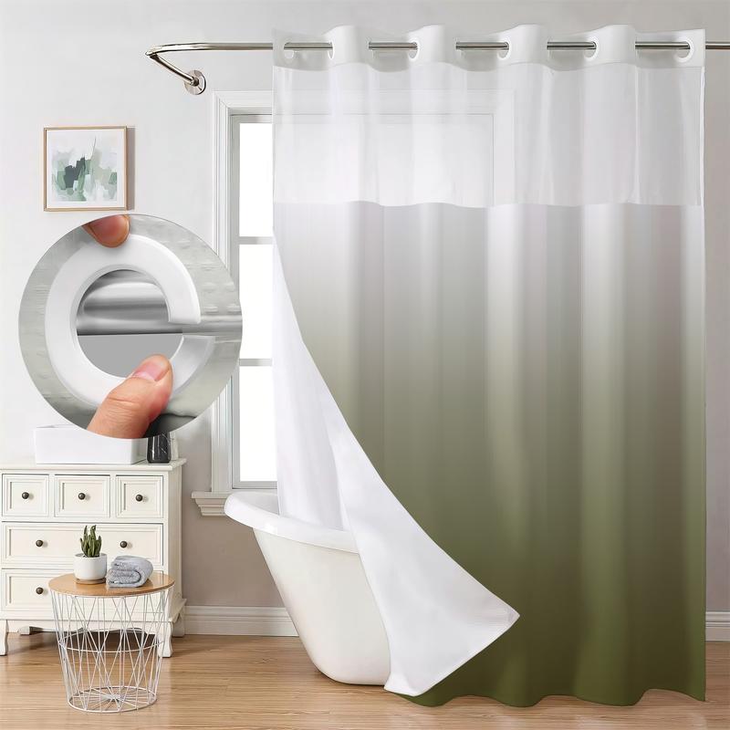 Color Gradient Waffle Shower Curtain, 10 Colors Available, Quick No-Hook Installation, Double Layer with Inner Liner, Stylish Bathroom Decor for Home, Hotel, Salon, Dorm, Bathroom Accessory Color Gradient Waffle Shower Curtain, 10 Colors Available, Quick No-Hook Installation, Double Layer with Inner Liner, Stylish Bathroom Decor for Home, Hotel, Salon, Dorm, Bathroom Accessory