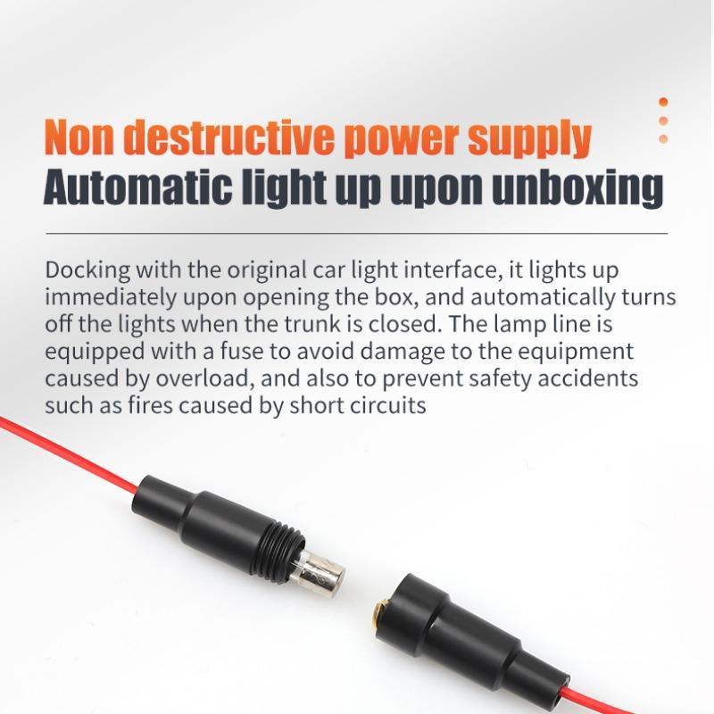 Car Trunk LED Ambient Light, Multifunctional Automatic Sensor Trunk Decorative Light, Universal Car LED Light Bar for Car Decoration, Car Interior Lighting