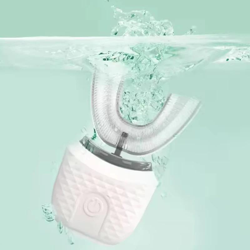 Wireless Silicone Electric Toothbrush 360 Degrees Automatic Ultrasonic U Shaped Travel Home Use Teeth brush