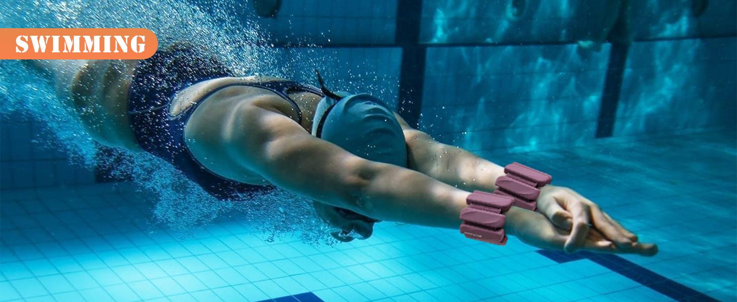 AGS Ankle Weights Set of 2 (1 lb/2 lb Each) for Women Men Adjustable Wrist Bracelet for Home Gym Weighted Bangles Wristbands Leg Arm Weights for Walking Swimming Running Pilates Yoga Gym