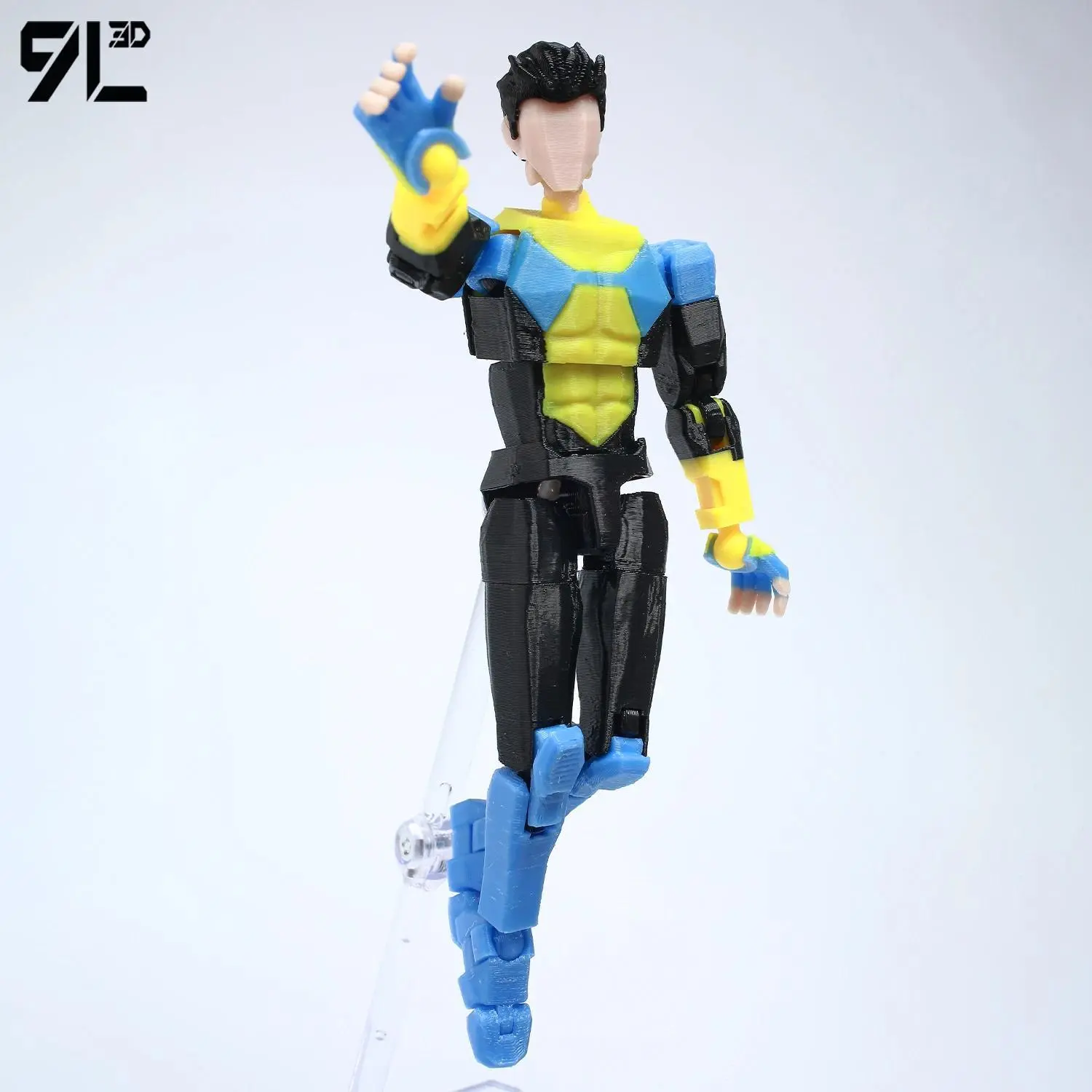 9L3 3D Printed Invincible Mark Action Figures, Titan13 T13 Dummy 13 Superheroes, Multi-Jointed Movable Shapeshift Toys with Homelander, Goggles, Sinister, Darkwing Details