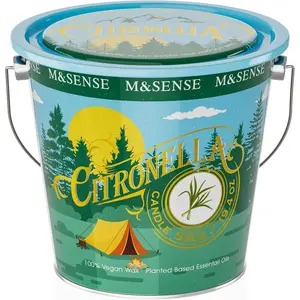 Citronella Candles, Citronella Scented Candle 19.4 oz,Lemongrass Candle,Summer Citronella Candles for Camping, 120 Hours Burn Nature Soy Wax