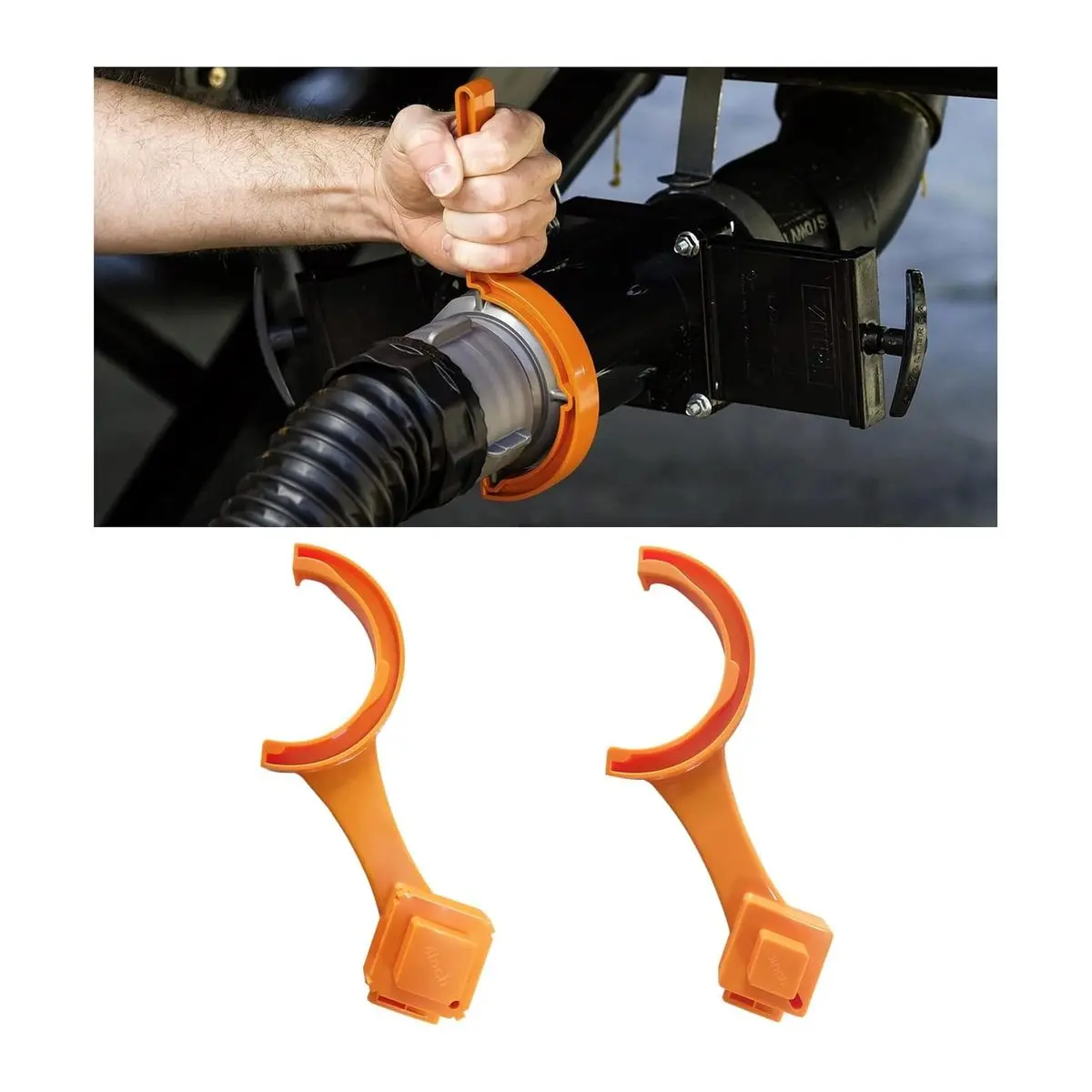2-Pack ABS RV Sewer Hose Wrench, Impact-Resistant Wear-Resistant Multi-Purpose Fitting Tool for RVs and Campers, Fits 3-Inch & 4-Inch Male/Female Sewer Caps