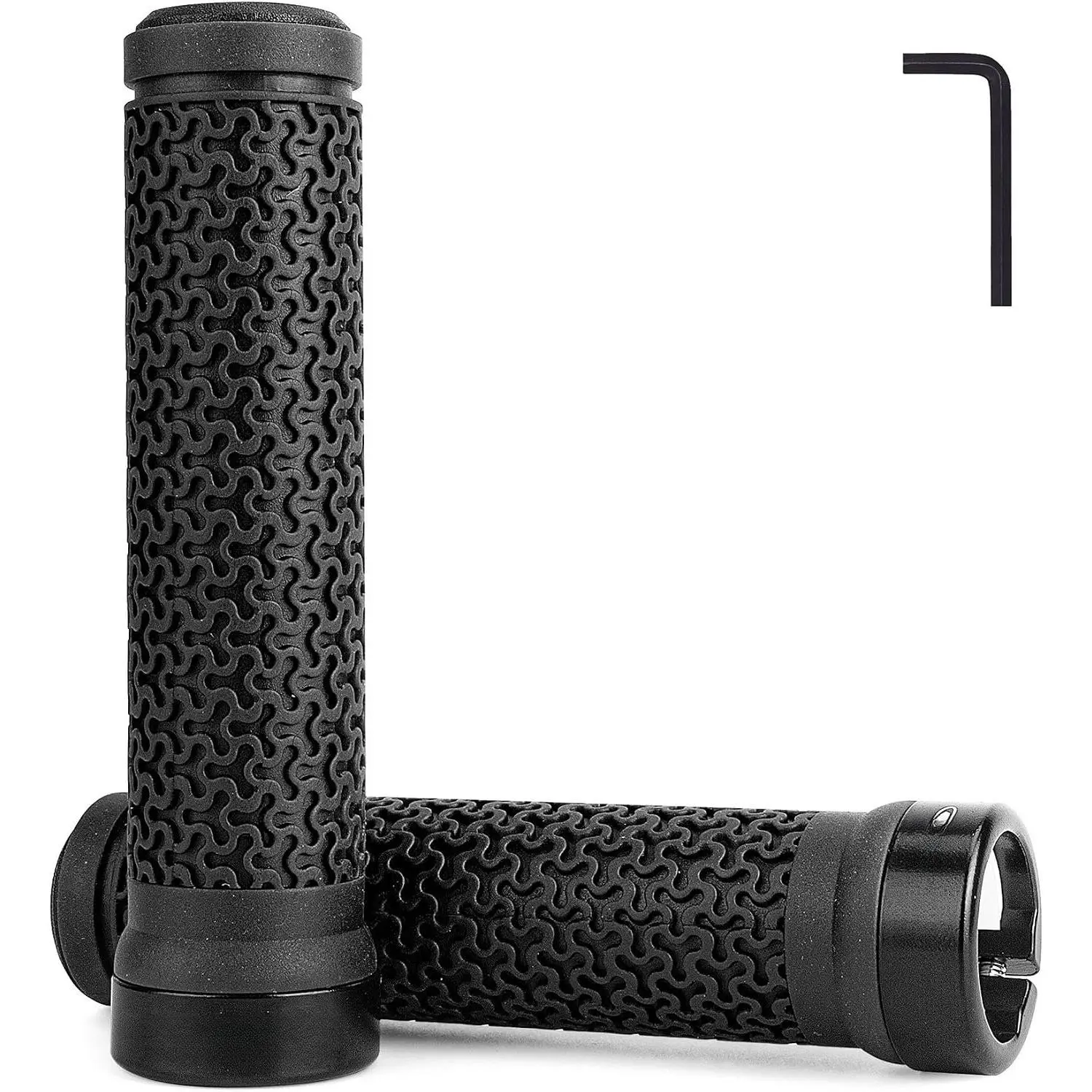 Handlebar Grips, Single Lock   Handle Bar, for BMX, Mountain, MTB, Beach Cruiser, Scooter, Folding , Soft Non-Slip-Rubber Hand Grip Comfortable
