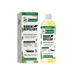 Peppermint-flavored rodent repellent, household and outdoor rat prevention, elimination and repellent agent for cars