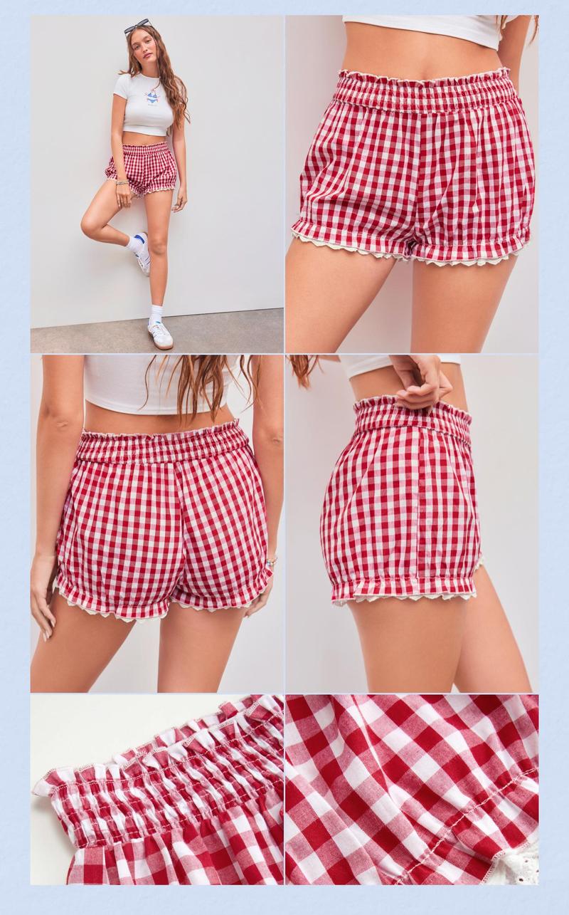 Cider [size 2-10] Mid Rise Gingham Bloomers