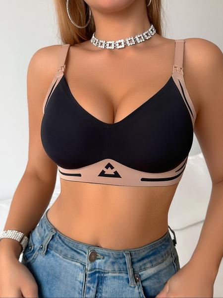 2 Pack Nursing Bras, Seamless Design for Ultimate Comfort, No Underwire Support, Soft Breathable Fabric, Ideal for Breastfeeding Moms, Maternity Supplies, Pregnancy Maternity Bra