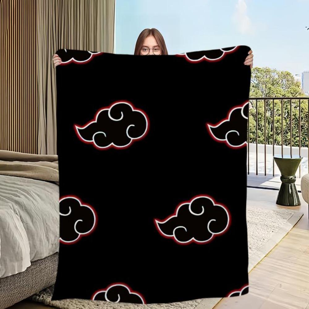 Sasukes N-Narutos Akatsukis Blanket Comfortable Skin Friendly Living Room Bed Bedroom Blanket Suitable for Travel and Gifts