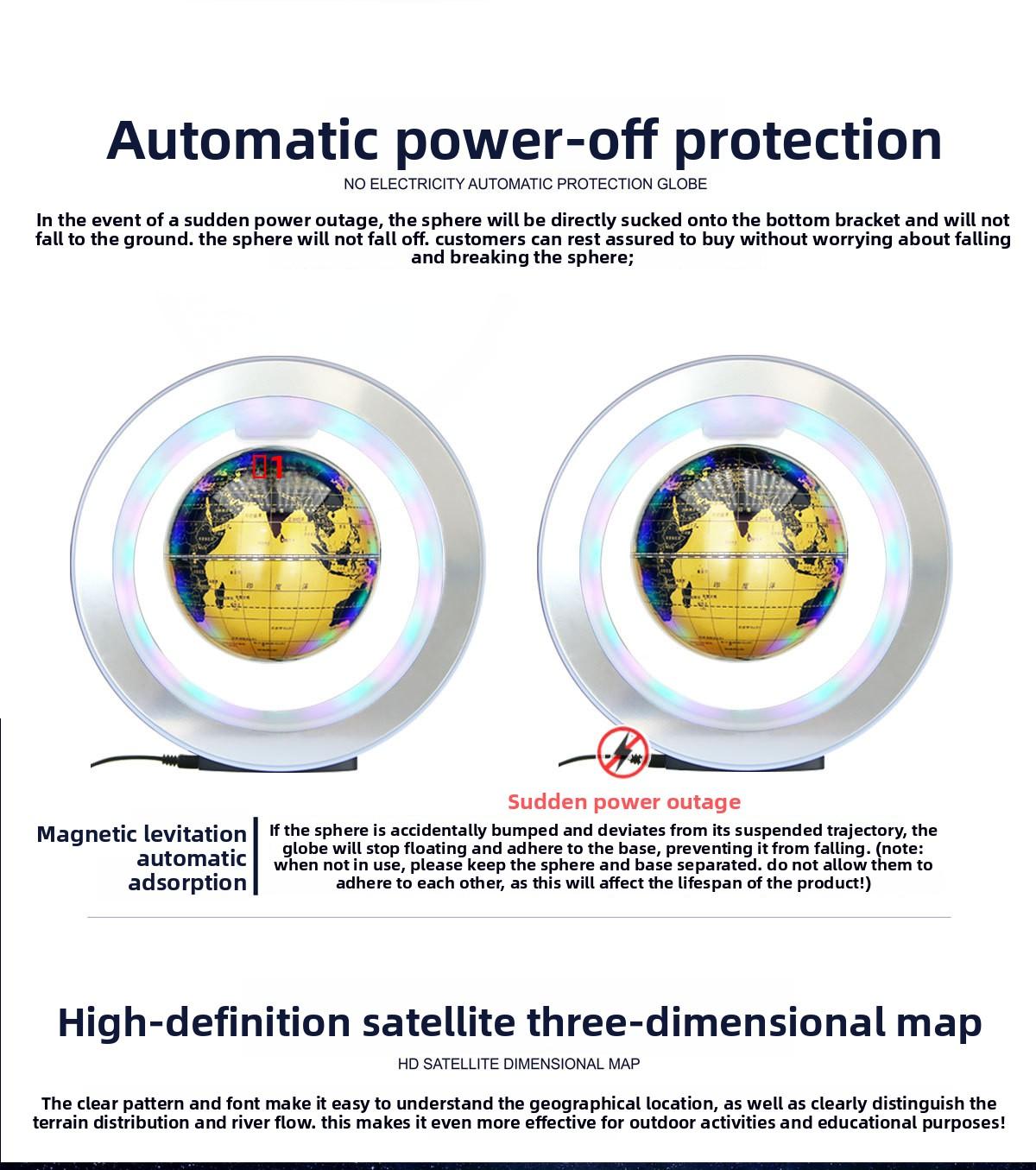 Magnetic Levitation Globe Toy for Boys 8-12, Birthday Gift for Children Over 10