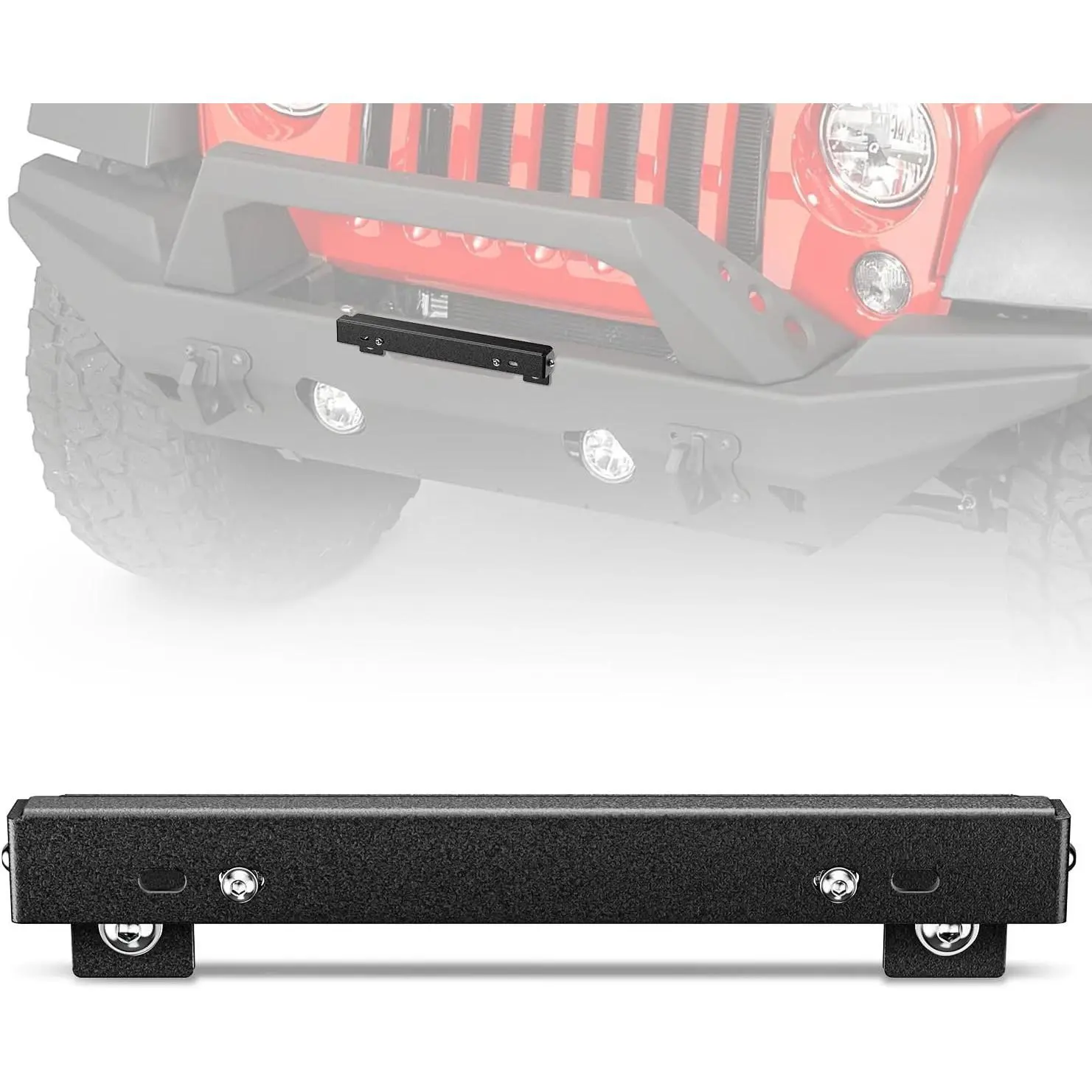 Nilight Universal Flip-Up License Plate Frame Cover, 10-Inch Hawse Fairlead-Mount Front License Bracket Holder, Bumper Winch Relocation Fit for Pickup Trucks, Off-Road Cars, License Plate Cover