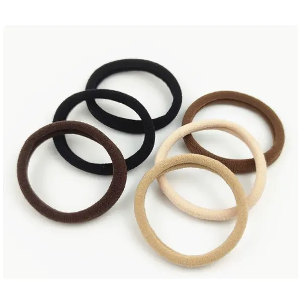 1/2pcs 2026 New Coffee Hair Ties for Women, High Elastic Durable Ponytail Hair Bands Accessories