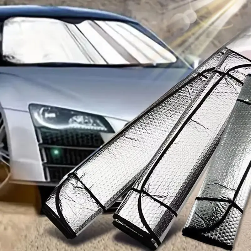 Car Window Sun Shade Windshield Snow Ice Anti-UV Protection Front Rear Windshield Block Cover Visor Auto Accessories Car Window Covers