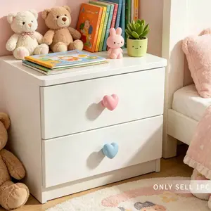 Kids Wardrobe Pull Handle, Cute Cartoon Cabinet Knob, Cloud Drawer Bookcase Handle, No Drilling Ceramic Handle, 1 Pack or 6 Packs
