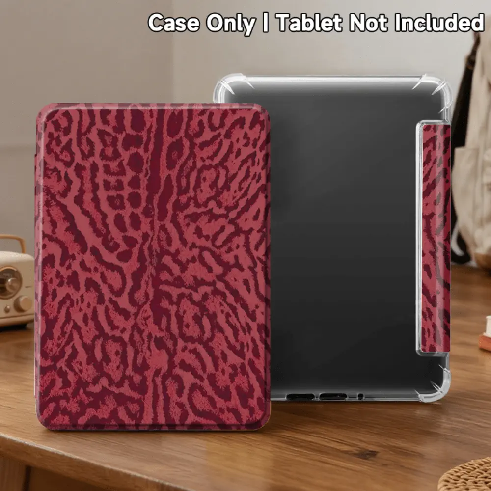 Magenta Leopard Print TPU E-Reader Smart Flip Cover for KPW5 (Kindle Paperwhite 11th Gen), KPW6 (12th Gen), 2022/2024 Youth Edition - Auto Wake/Sleep, Reinforced Corners, Slim & Durable Protective Shell, Ideal Christmas Gift, Kpw5 (Kindlepaper 11Th Genera