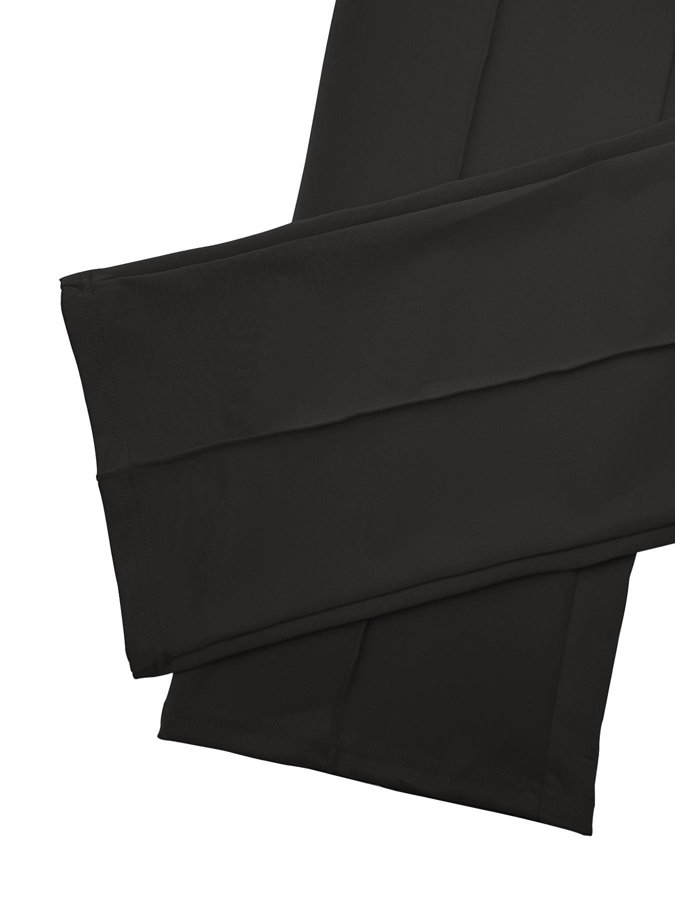 Women's Solid Color Belted Wrap Puff Sleeve Jumpsuit, Elegant Deep V-Neck Straight Leg Jumpsuit, Women's Summer Clothes for Work, Office and Business