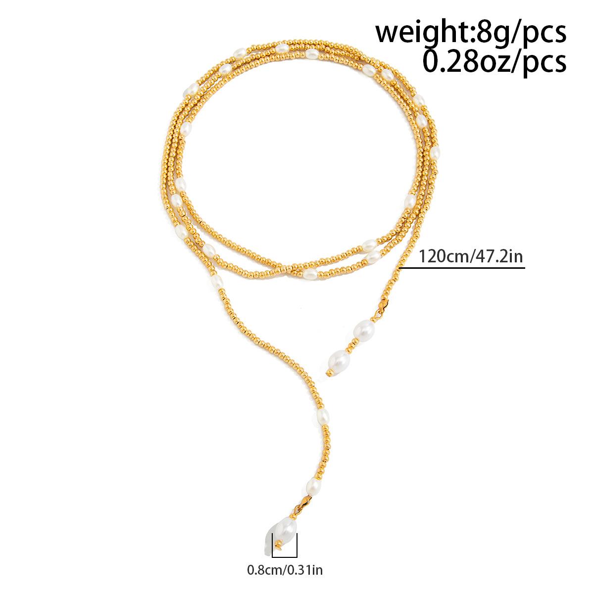 Hip Hop Irregular CCB Pearl Beaded Necklace Y-Shaped Disc Tassel Collarbone Chain Trendy Y2K Aesthetic Streetwear Layered Dainty Stylish Unique Fashion Jewelry Casual Stackable Accessories for Men Women Daily Party Street Hip Hop Outfit Wear