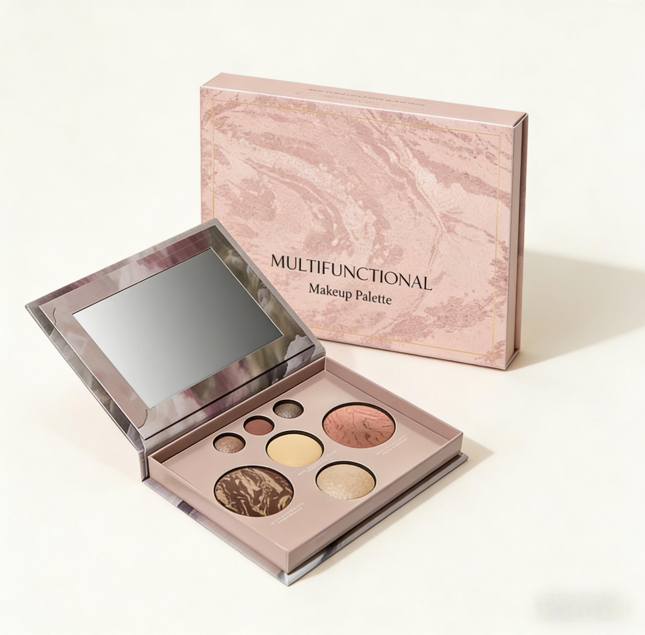 AMZ Multi-Functional Makeup Palette, Face Time Palette, Includes Eyeshadow,  Blush, Highlighter & Bronzer, Portable for Daily Use, Ideal Gift for Festivals/Christmas/Valentine’s, Suitable for Makeup Artists, Daily Makeup Users & Stage Makeup