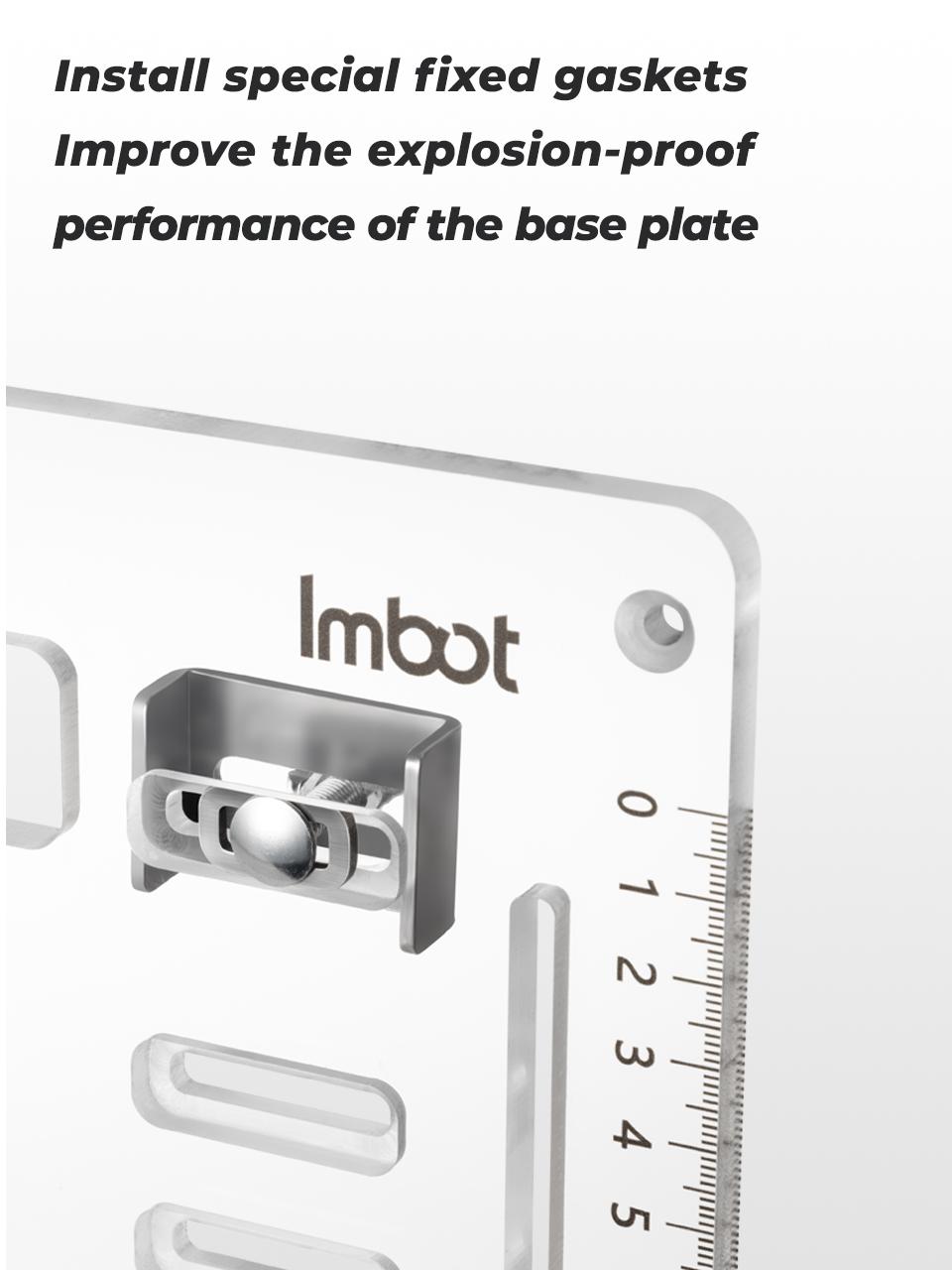 IMBOT Cutting Machine Transparent Base Plate 0.8cm Acrylic Material with High-definition Scale Durable And Wear-Resistant Cutting Machine And Circular Saw Accessories