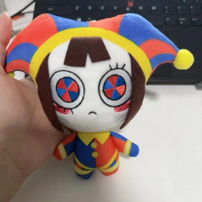 Cute The Amazing Digital Circus Plush Keychain Set 3pcs Pomni Jax Caine Soft Mini Dolls for Fans Bag Charm and Birthday Present