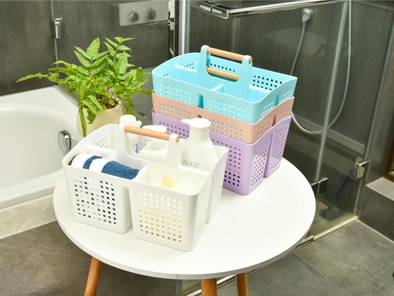 Portable Shower Caddy Basket with Compartments, Plastic Divided Cleaning Caddy Organizer Storage Tote with Handle for Bathroom, College, Dorm Room Essentials, Black Portable Shower Caddy Basket with Compartments, Plastic Divided Cleaning Caddy Organizer Storage Tote with Handle for Bathroom, College, Dorm Room Essentials, Black