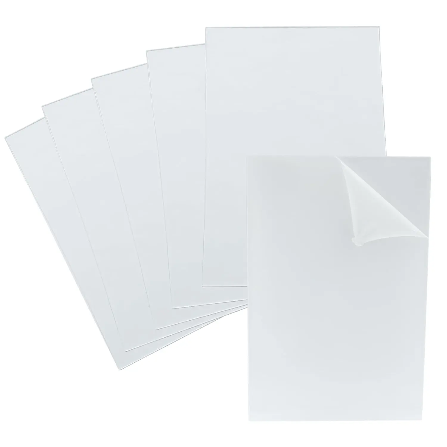 6 Pack Clear  Sheets 2mm Thick 4" x 6" | Transparent Plastic Plexi Glass Board, Protective Cover, For Signs, Photo Picture Frame, Art Craft, DIY Display Projects