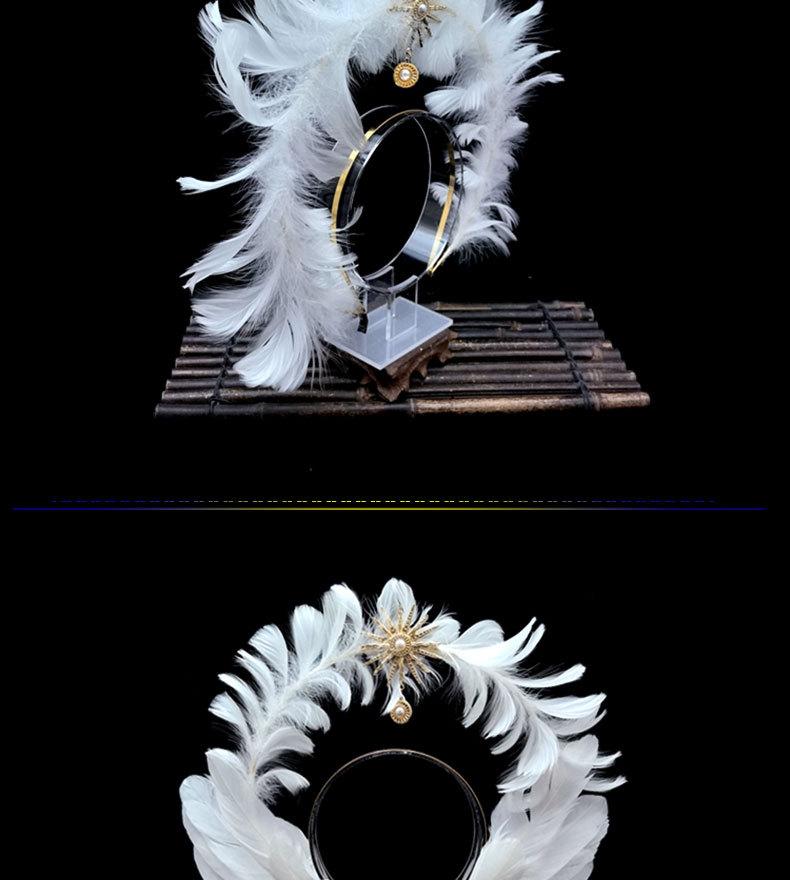 Angel Wing Back Decoration Adult Children Halloween Role-Playing Props Sun God Pope Golden Feather Hair Accessory Costume