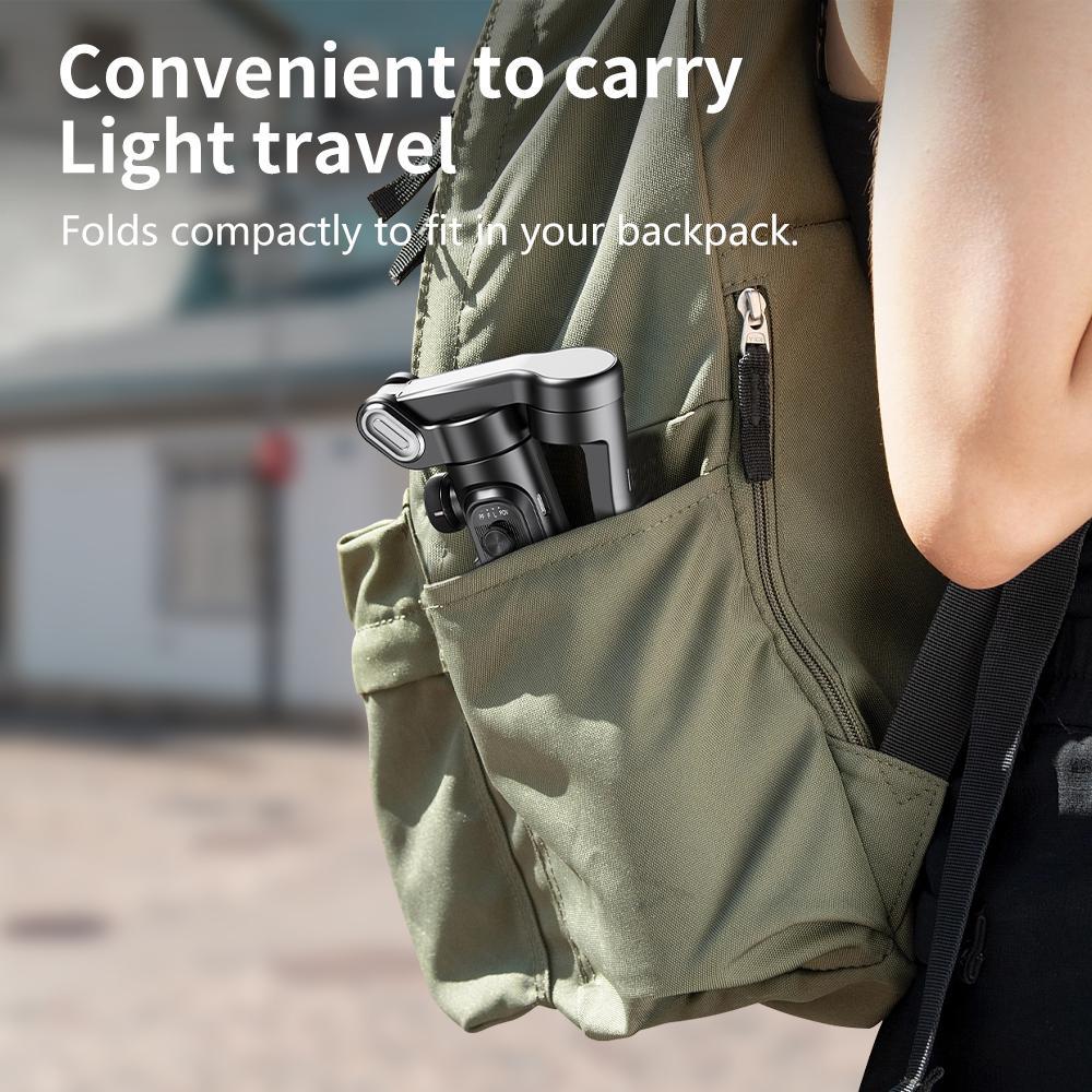 Handheld 3-Axis Anti-Shake Shooting Stand (1 Count), Rotating Automatic Face Tracking Stabilizer for Live Video, Phone Accessory for Content Creators, Smartphone Camera Accessories