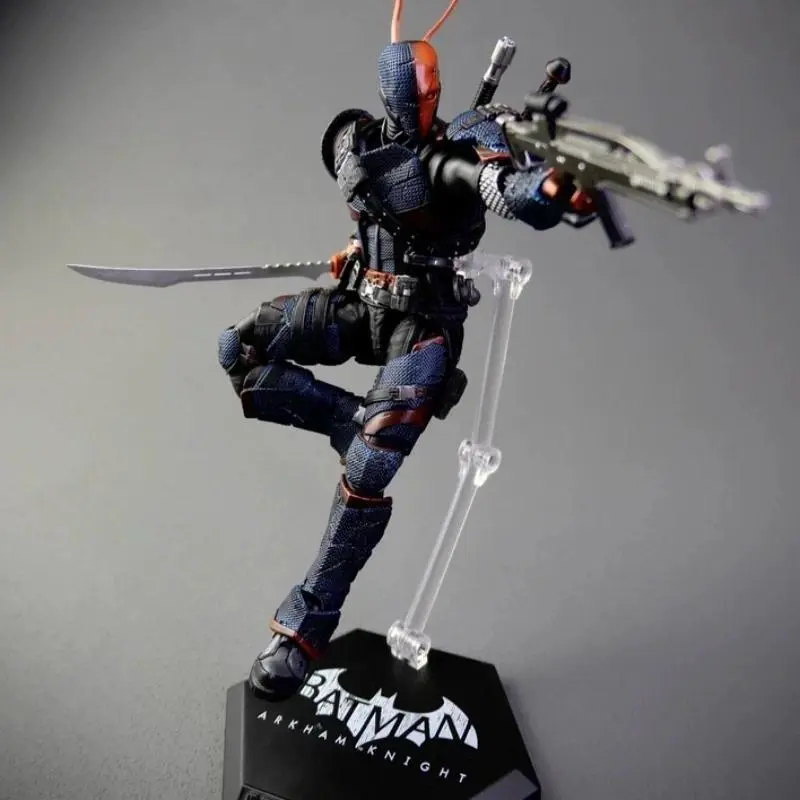 Good Quality Deathstroke Action Figure Arkham Knight Finished Modular Movable Model DC Collectible For Adult Fans