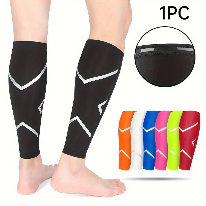 1pc Warm Compression Calf Sock Set, Ideal for Basketball Soccer Running Marathon Hiking, Outdoor Sport Elastic Leg Sleeves