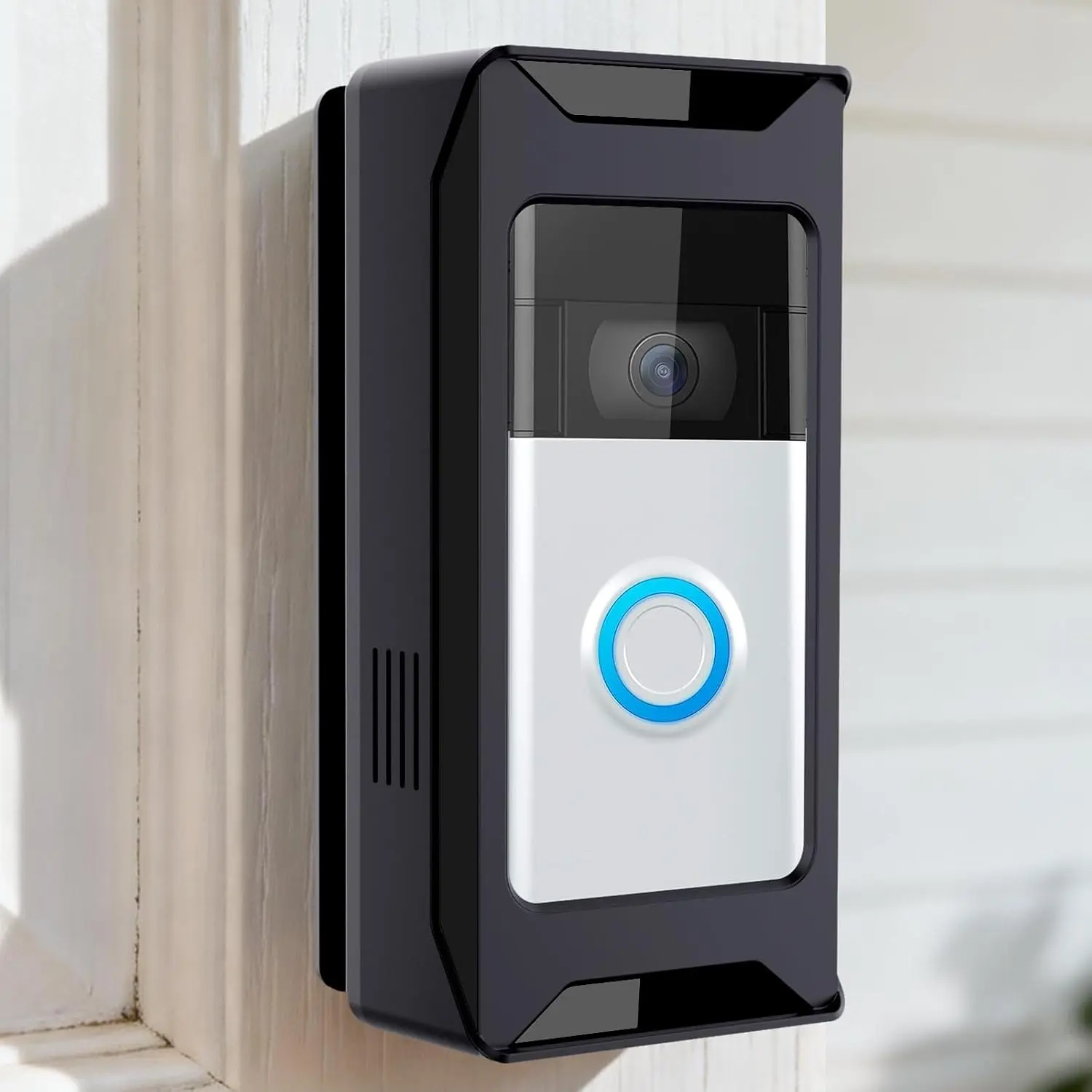 Anti-Theft Video Doorbell Mount Compatible with Ring/Blink Wireless Camera Doorbell, Adjustable Angle Mount No-Drill Battery Doorbell Bracket Accessories for Houses, Apartments, Businesses