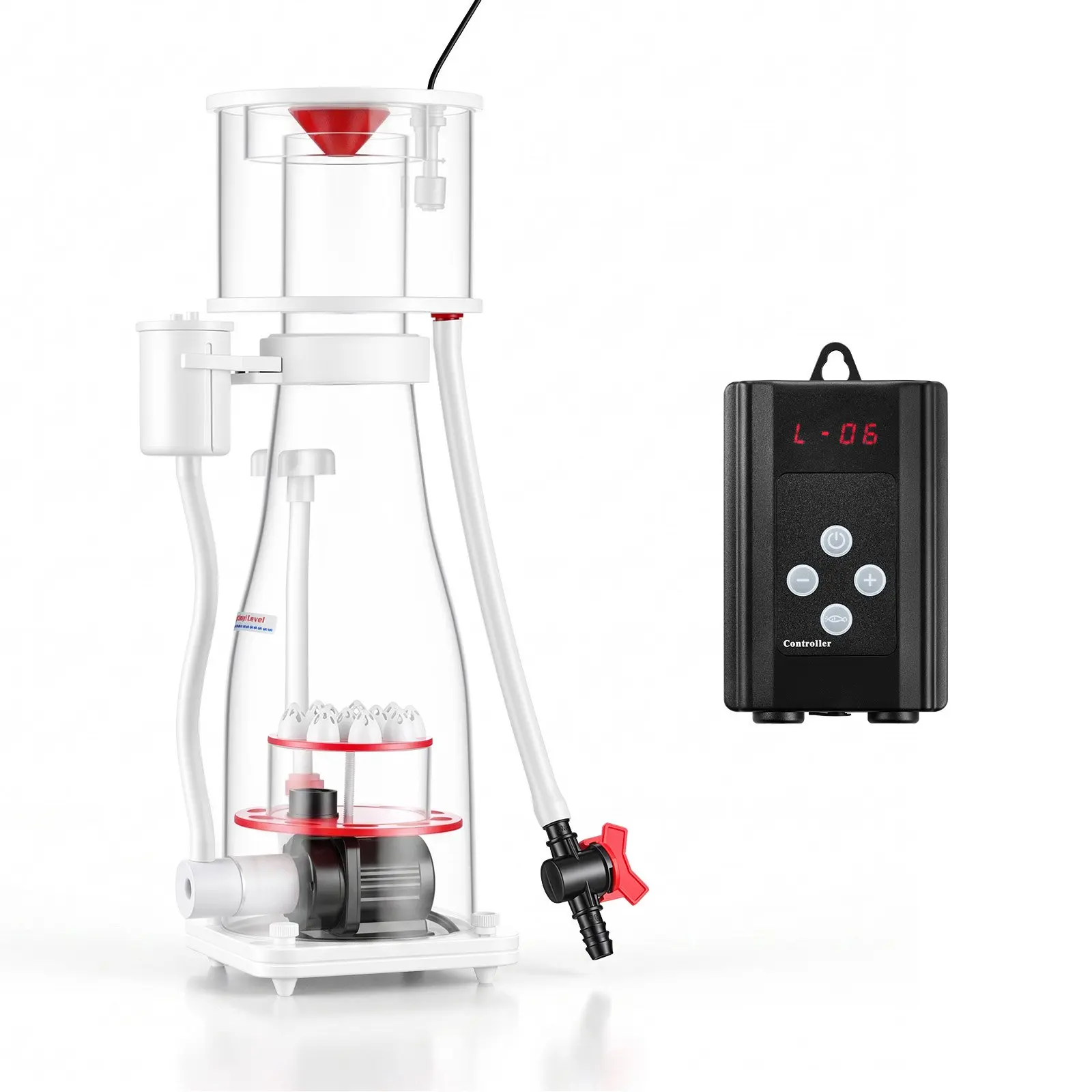 VEVOR Protein Skimmer for 106-185 Gal Saltwater Aquariums In Sump with Pump, Protein Skimmer with DC Pinwheel Pump, Adjustable Control, for 106-185 Gal Saltwater Aquarium Reef Tank, In Sump Use Only