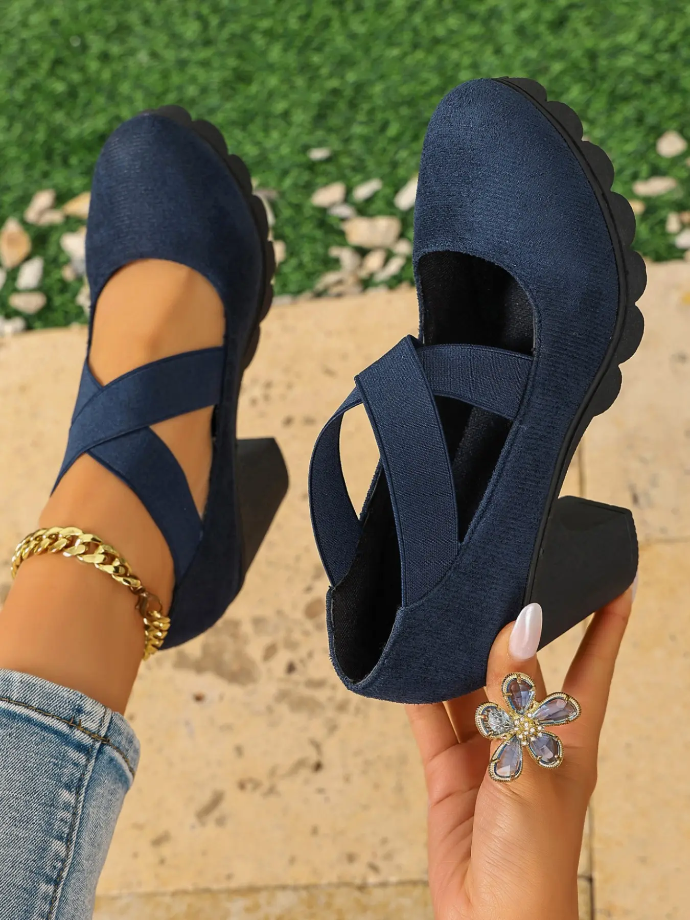 Women's Classic Solid Heeled Shoes, Round Toe Design, Sizes 35-43, Soft Comfortable Material, Smooth High Heel Pumps, Casual High Heels for Work and Casual Wear, Classy Heeled Shoe, Heeled Footwear