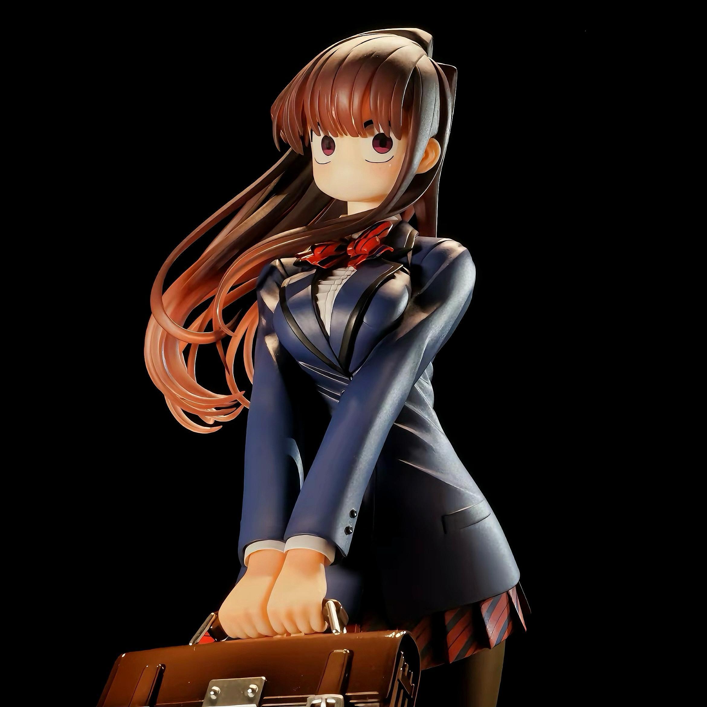 25cm Komi Can't Communicate Komi Shouko Figure Uniform Style Bishoujo PVC Statue Desk Decor Collectible Toy Fan Gift Xmas Gift