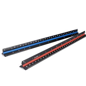 3 Pack 12 Inch Solid Aluminum Triangular Architect Scale Ruler Set, 3-Colors-Groove Architectural and Engineer Scale Metal Ruler Set, Clear Scales Drafting Rulers for Engineer Blueprint Project 3 Pack 12 Inch Solid Aluminum Triangular Architect Scale Ruler Set, 3-Colors-Groove Architectural and Engineer Scale Metal Ruler Set, Clear Scales Drafting Rulers for Engineer Blueprint Project