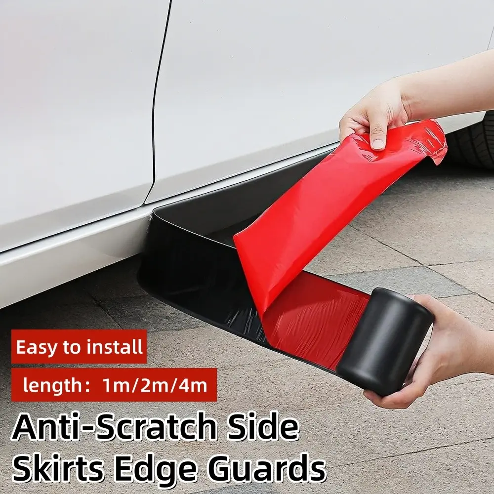 1m/2m/4m Car Side Scratch Strip, Self-Adhesive Anti-Collision Bar, Door Edges Protection, Easy Installation, Vehicle Scratch Guard, Automotive Vehicle Accessory, Car Accessories (5cm Wide)