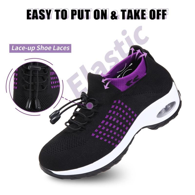 (New)STUNAHOME Women's Orthopedic Air Cushion Shoes Summer Casual Running Sneakers Breathable Walking Shoes Anti-slip Sneakers Comfortable Thick Bottom Shoes